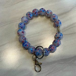Silicone Bead Key Ring